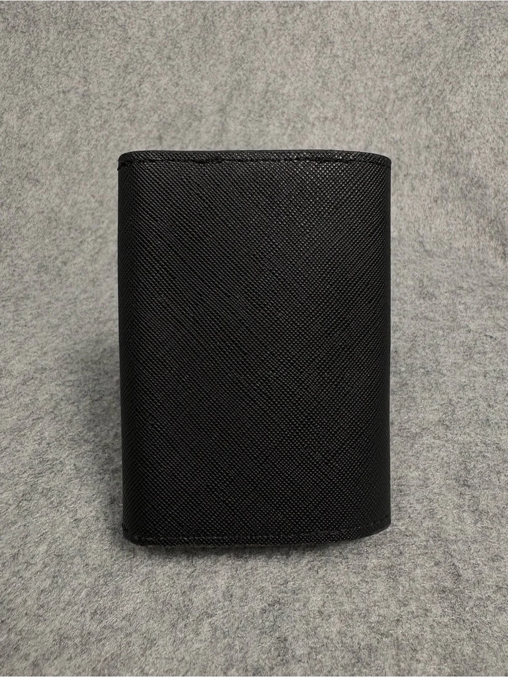 Black Accordion Card Holder Wallet ID Window Compact Organizer